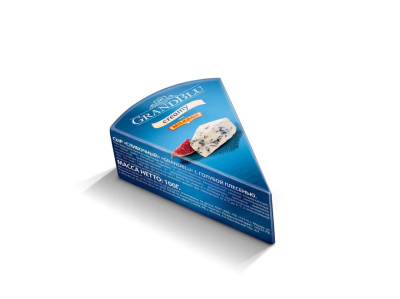 Сыр Грандблю сливочный с голубой плесенью 100 гр Россия