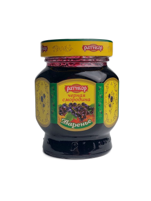 Варенье РАТИБОР чёрная смородина 360г стекло