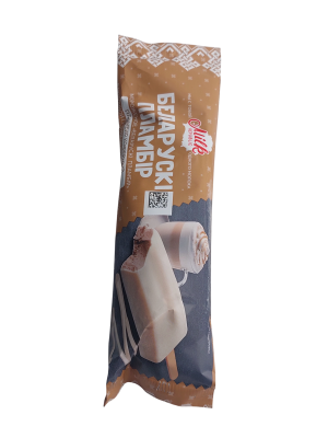 Мороженое БЕЛАРУСКИ ПЛАМБИР Эскимо кофейное со вкусом капуччино в молочной глазури 80г