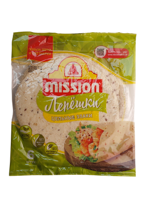 Лепёшки МИССИОН Цельный злаки со злаками 6шт 250г