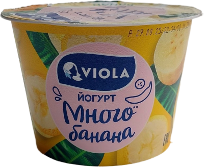 Йогурт ВИОЛА банан 2,6% 180г