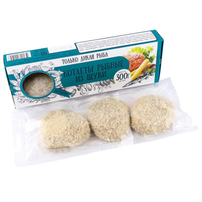 Котлетв ДОН КРЕВЕТОН из щуки в панировке морож. 300г ООО Креветка