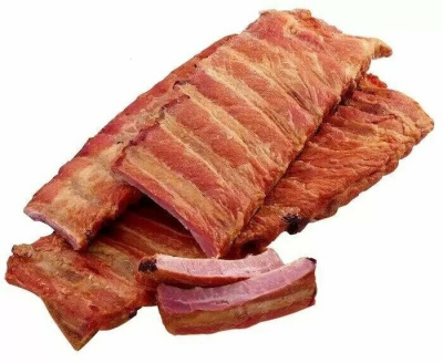 Рёбрышки Вкусные варёно-копчёные, вес Станица