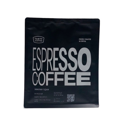 Кофе в зернах Tasty 100% ар. Эфиопия Гуджи (моно, эспрессо) 250г
