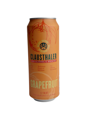 Пиво безалкогольное КЛАУСТАЛЕР Грейпфрут светлое пастер. фильтр. 0,5л. банка