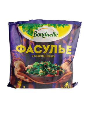 Смесь БОНДЮЭЛЬ Фасулье овощная замороженная 400г