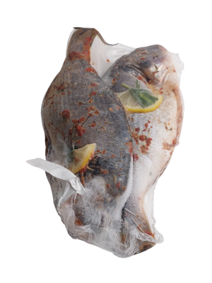 Дорада маринованная в оливковом масле и с итальянскими травами зам. ООО Креветка, вес