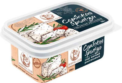 Сыр БУРЁНКА КЛАБ Сербская брынза 45% рассольный 500г