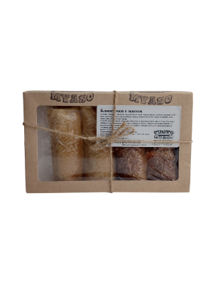 Блинчики ТЕСТО МЯСО с мясом (свинина/говядина) 400г