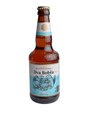 Пиво ДВА БОБРА безалкогольное 0,45л ст/б