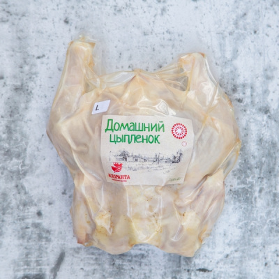 Тушка цыпленка-бройлера, вес (0,9-1,2кг), охлажденная в в/у ™ИЛОРАНТА семейная ферма