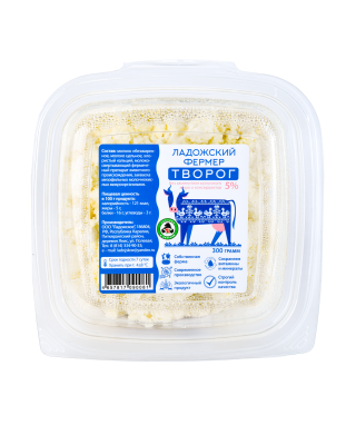 Творог ЛАДОЖСКИЙ ФЕРМЕР 5% 300г