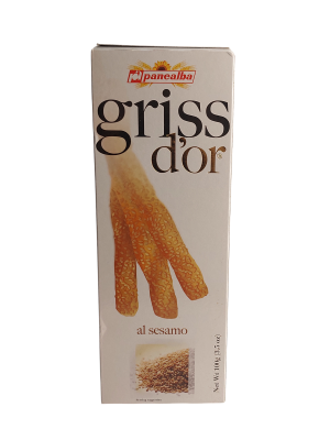 Палочки хлебные с кунжутом ГРИСС Д'OP, 100гр.ТМ Panealba 