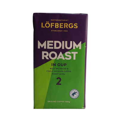 Кофе молотый LOFBERGS Medium Roast in Cup 500гр.