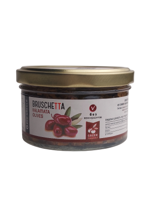 Брускетта из оливок консервированных Каламата, Греция, ст. банка, 150г