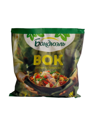 Овощи замороженные Бондюэль Вок по-азиатски  400гр.
