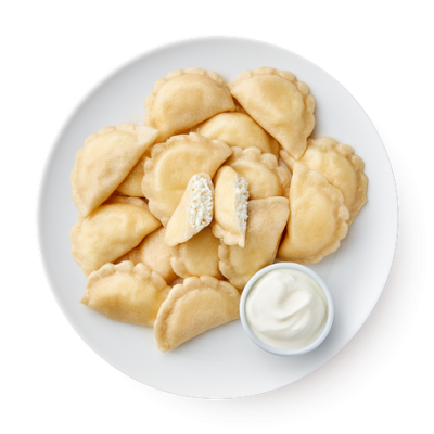 Вареники с творогом 500г Угощаев