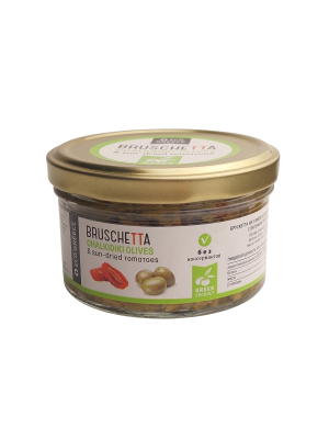 Брускетта из оливок Халкидики с вяленым томатом, Греция, ст. банка, 150г