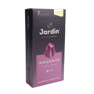 Капсулы Жардин Анданте кофе жареный молотый 5гр. x 10