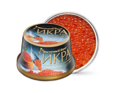 Икра ВОСТОЧНЫЙ БЕРЕГ лос.зернистая замороженная горбуши 125г алюминий