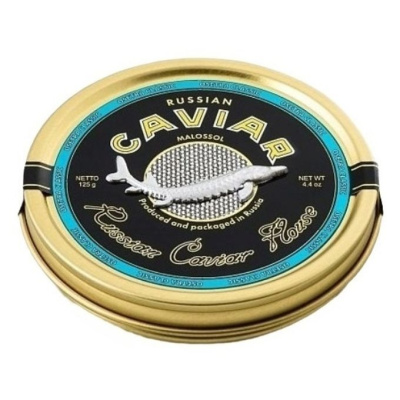 Икра зернистая сибирского (ленского) осетра "Классик", 125 гр. ж/б Русский икорный дом