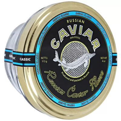 Икра РУССКИЙ ИКОРНЫЙ ДОМ Классик зернистая сибирского (ленского) осетра 113г