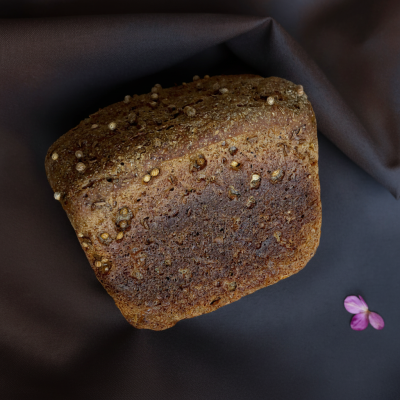 Хлеб на закваске Бородинский 500гр. BIO' Hleb, (коричневый) 