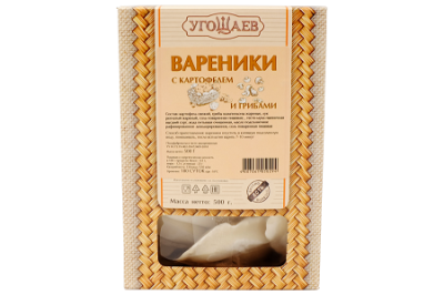 Вареники с картофелем и грибами 500г ™Угощаев