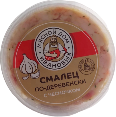 Смалец Традиционный с чесноком, Мясной дом Ивановых