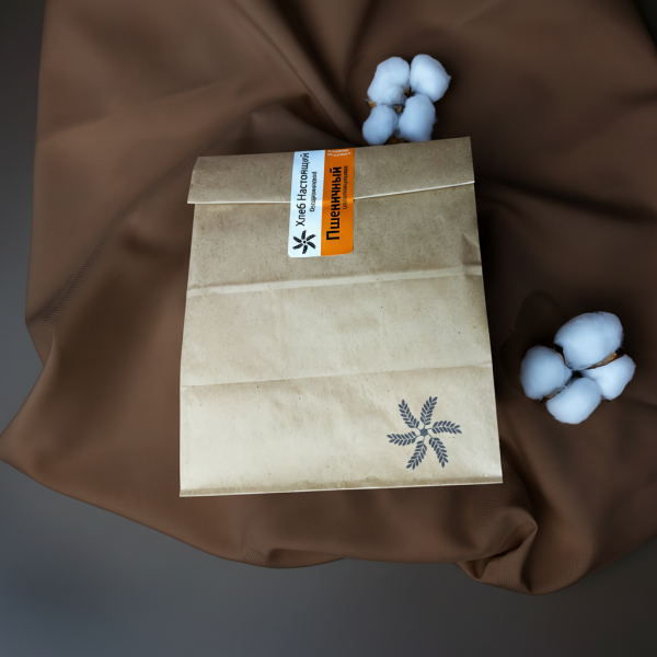 Хлеб на закваске Пшеничный цельнозерновой BIO' Hleb, (оранжевый) 500гр