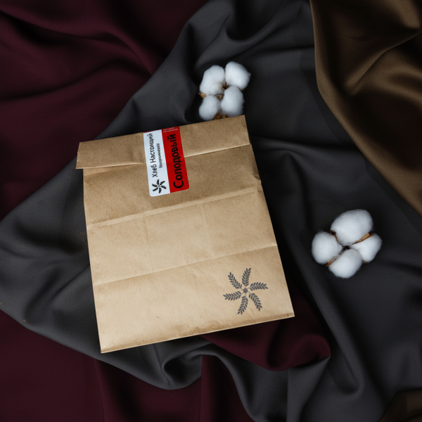 Хлеб на закваске Солодовый BIO' Hleb, (красный) 500гр