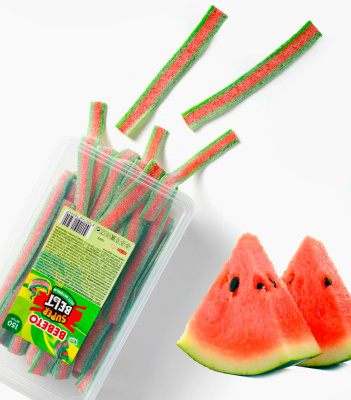 Мармелад Super Belt Fizzy Watermelon со вкусом арбуза 135г БЕБЕТО