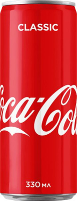 Напиток б/а газ. "Coca-Cola" 0,33л ж/б Дания