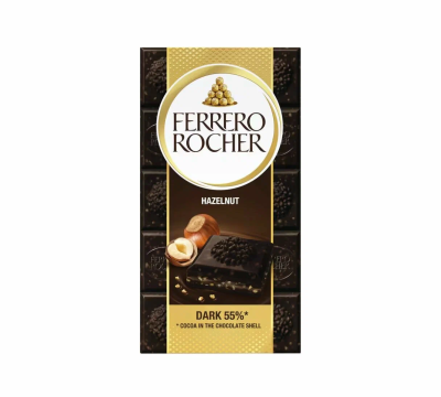Шоколад FERRERO ROCHER 70% какао с фундуком 90г.