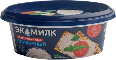 Сыр ЭКОМИЛК творожный 60% 120г