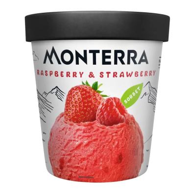 Сорбет МОНТЕРРА Малина Клубника 306г