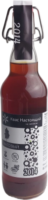 Квас Чаговый на закваске, нефильтрованный, неосветленный BIO'kvass, 0,5л.