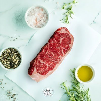 Стейк Стриплойн ЧОЙС (Striploin Top Choice) говядина поясничный отруб б/к , охл.