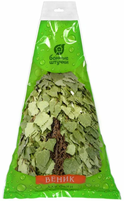 Веник банный БАННЫЕ ШТУЧКИ березовый с полынью 60x36