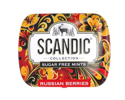 Конфеты СКАНДИК без сахара со вкусом черника/облепиха 14г