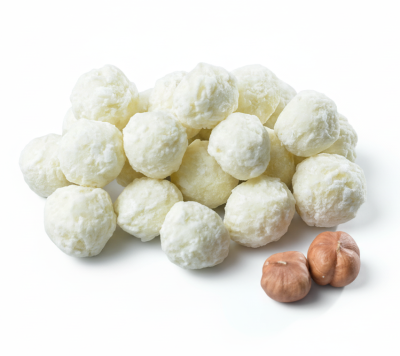 Фундук КОКОСАН в белой шоколадной глазури и кокосом (1149), вес КФ Белое Озеро