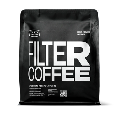 Кофе микролот фильтр Эфиопия Мукера 120 часов в зёрнах 250г Tasty Coffee