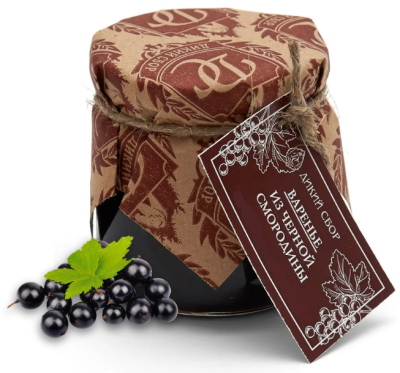 Варенье ДИКИЙ СБОР из черной смородины 240гр. стекло