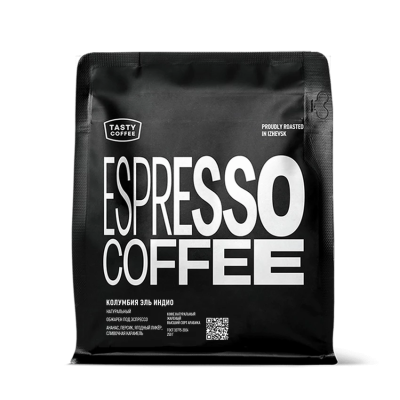 Кофе ТЭЙСТИ КОФЕ Колумбия Эль Индио микролот эспрессо 250г зерно