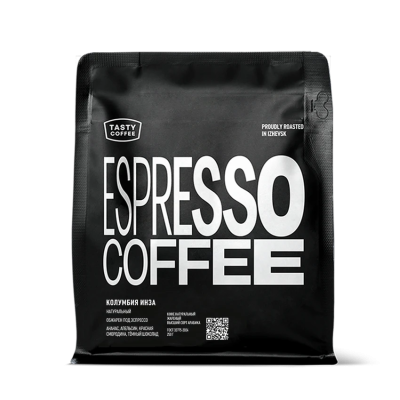 Кофе ТЭЙСТИ КОФЕ Колумбия Инза микролот эспрессо в зёрнах 250г