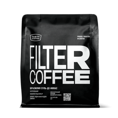 Кофе ТЭЙСТИ КОФЕ Бразилия Суль де Минас в зёрнах 250г