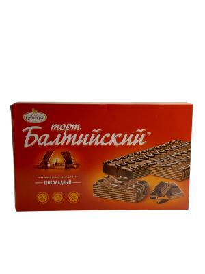 Торт Балтийский шоколадный 320 гр. ф-ка им. Крупской