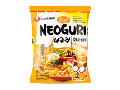 Лапша быстрого приготовления Nongshim Neoguri Seafood & Mild 120 гр. Р.Корея