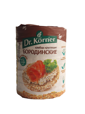 Хлебцы ДОКТОР КОРНЕР хрустящие Бородинские Dr.Korner 100гр.