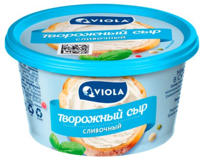 Сыр творожный Виола Сливочный мдж 70% 140 г